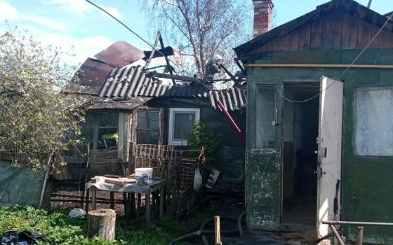 Мужчина пострадал на пожаре в жилом доме в Брянске